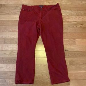 Plus size Ralph Lauren red jeans